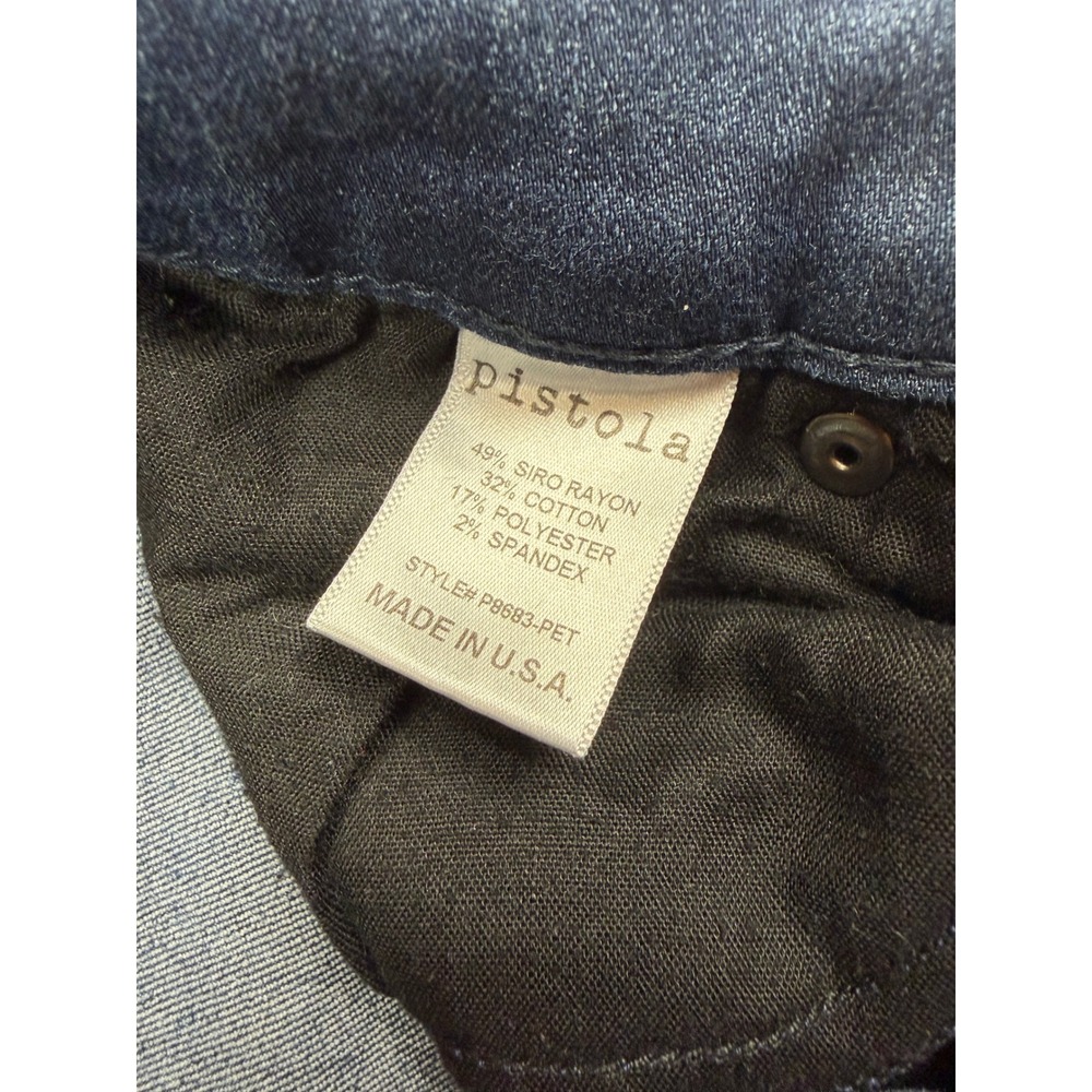 Pistola Dark Wash Skinny Jeans Size 27 P8683 Made USA Indigo Stretch Denim - Picture 3 of 9